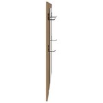 vidaXL Porte-manteau mural chêne artisanal 96 x 1 5 x 90 cm