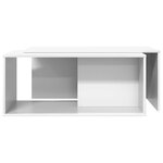vidaXL Ensemble de tables basses 2 Pièces Blanc Bois d'ingénierie