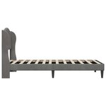 vidaXL Cadre de lit avec tête de lit Gris foncé 90 x 190 cm Velours