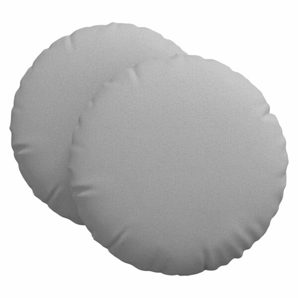 vidaXL Coussins de siège 2 pc Tissu Gris nuage Ø80 x 29 cm