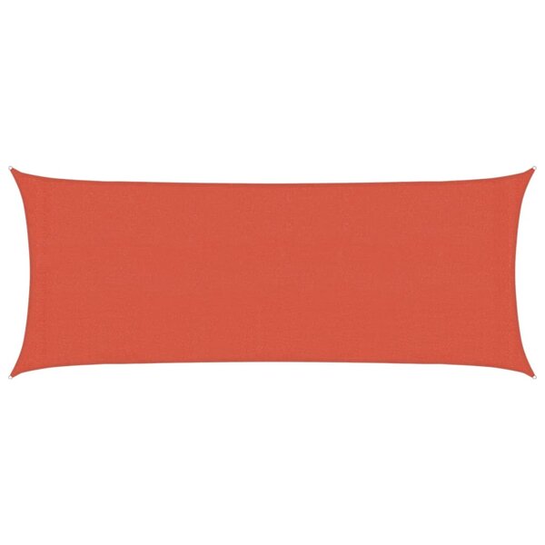 vidaXL Voile d'ombrage 160 g/m² Terre cuite 2x5 m PEHD