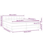 vidaXL Sommier à lattes de lit avec matelas rose 180x210 cm velours