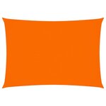 vidaXL Voile de parasol Tissu Oxford rectangulaire 3 5x5 m Orange