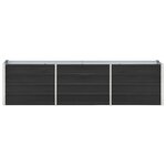 vidaXL Lit surélevé de jardin Acier galvanisé 240x40x45 cm Anthracite