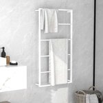 vidaXL Porte-serviettes Blanc 60x10x116 cm Acier