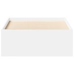 vidaXL Cadre de lit sans matelas blanc 100x200 cm