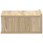 vidaXL Table de chevet flottante Chêne sonoma Bois d'ingénierie