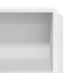 vidaXL Bureau de réception blanc 55x50x103 5 cm bois d'ingénierie