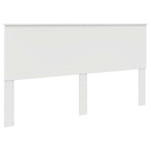 vidaXL Tête de lit avec tête de lit Blanc 180 cm Bois d'ingénierie