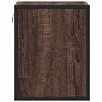 vidaXL Table de chevet murale chêne marron 40x31x39 5 cm