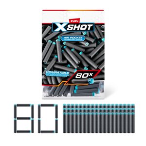 Zuru 36589 - XSHOT - Recharge Excel 80 fléchettes