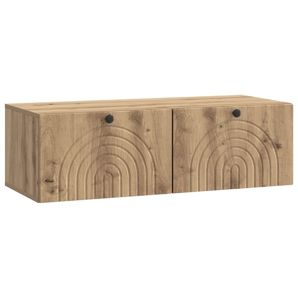 vidaXL Meuble TV mural 99 x 41 x 30 cm Chêne artisanal