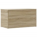 vidaXL Coffre de rangement Chêne sonoma 84x42x46 cm Bois d'ingénierie