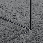 vidaXL Tapis OVIEDO à poils courts anthracite Ø 200 cm