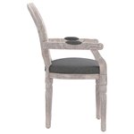 vidaXL Chaise à manger gris foncé 54x56x96 5 cm tissu