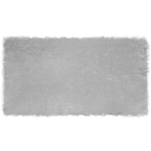 vidaXL Tapis en fausse Tafalla Gris 60 x 110 cm Polyester