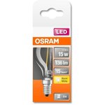 Osram ampoule led sphérique clair filament  1 5w=15 e14 chaud