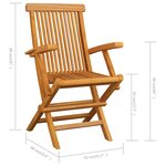 Vidaxl chaises de jardin avec coussins gris 2 pièces bois de teck massif