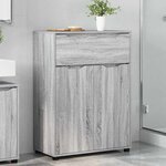 vidaXL Cabinet de salle de bain Gris Sonoma 72 5 x 36 5 x 100 cm