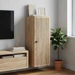 vidaXL Armoire Murale Chêne Sonoma 33 x 34 5 x 90 cm Bois d'ingénierie