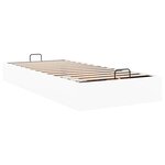 vidaXL Cadre de lit ottoman sans matelas blanc 90x200 cm similicuir