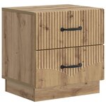 vidaXL Cabinet de chevet Chêne artisanal 43 x 34 5 x 44 5 cm