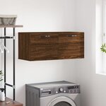 vidaXL Armoire murale chêne marron 80x36 5x35 cm bois d'ingénierie