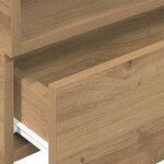 vidaXL Tables de chevet murales 2 Pièces chêne artisanal 45x26x28 5 cm