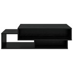 vidaXL Table basse Chêne noir 105 x 50 x 32 5 cm Bois d'ingénierie