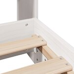 vidaXL Cadre de lit sans matelas blanc 90x200 cm bois de pin massif