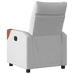 vidaXL Fauteuil inclinable électrique gris nuage tissu