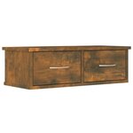 vidaXL Armoire murale Chêne fumé 60x26x18 5 cm Bois d'ingénierie