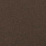 vidaXL Sommier à lattes de lit et matelas marron foncé 120x190cm tissu