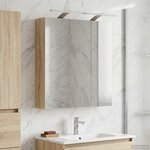vidaXL Armoire Miroir de Salle de Bain Chêne Sonoma 60 x 14 5 x 70 cm