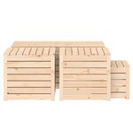 vidaXL Ensemble de boîtes de jardin 4 Pièces bois de pin massif