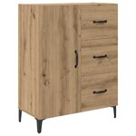 vidaXL Haut Armoire Montage mural Chêne artisanal 69 5 x 34 x 180 cm
