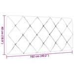 vidaXL Coussin de tête de lit marron foncé 100 cm tissu