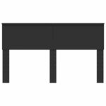 vidaXL Tête de lit Chêne noir 150 cm Bois d'ingénierie
