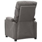 vidaXL Fauteuil de massage Gris clair Tissu