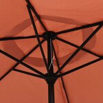 vidaXL Parasol de jardin avec mât en métal terre cuite 300 cm