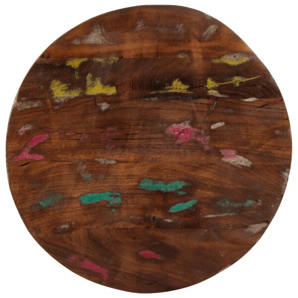 vidaXL Dessus de table Ø 70x3 8 cm rond bois massif de récupération