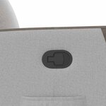 vidaXL Fauteuil inclinable gris nuage tissu