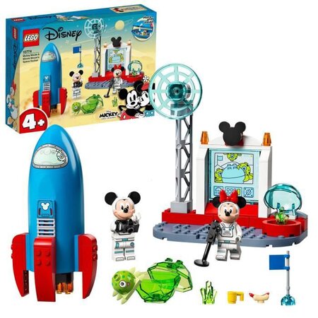 Lego 10774 disney la fusée spatiale de mickey et minnie mouse figurine  alien jouet enfants 4 ans et plus - La Poste