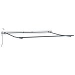 vidaXL Auvent Rétractable with Rouge et blanc 450 × 350 cm tissu