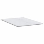 vidaXL Coussins de Matelas Blanc 140 x 190 cm Polyester sans colle