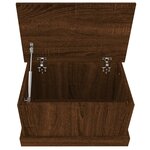 vidaXL Boîte de rangement chêne marron 50x30x28 cm bois d'ingénierie