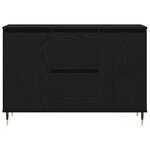 vidaXL Buffet Chêne noir 101 5 x 35 x 70 cm Bois d'ingénierie