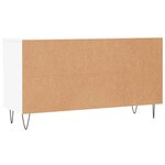 vidaXL Banc à chaussures blanc 102x35x55 cm bois d'ingénierie