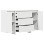 vidaXL Buffet avec tiroir Blanc 120 x 41 x 75 cm Bois d'ingénierie
