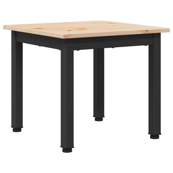 vidaXL Table basse Naturel 40 x 40 x 36 cm Bois de pin massif